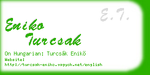 eniko turcsak business card
